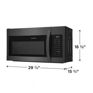 FRIGIDAIRE 1.8 CU.FT, 30" OVER THE RANGE MICROWAVE BLACK STAINLESS STEEL | FMOS1846BD