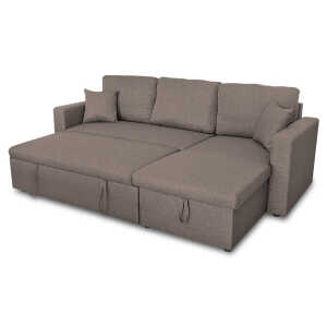 3 SEATER SPACE SAVING BROWN SOFA BED  | L0805002BR