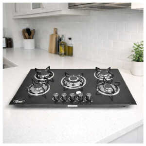 GLOBAL 5 BURNERS 36" BUILT-IN GLASS COOKTOP | L0905004 - Image 