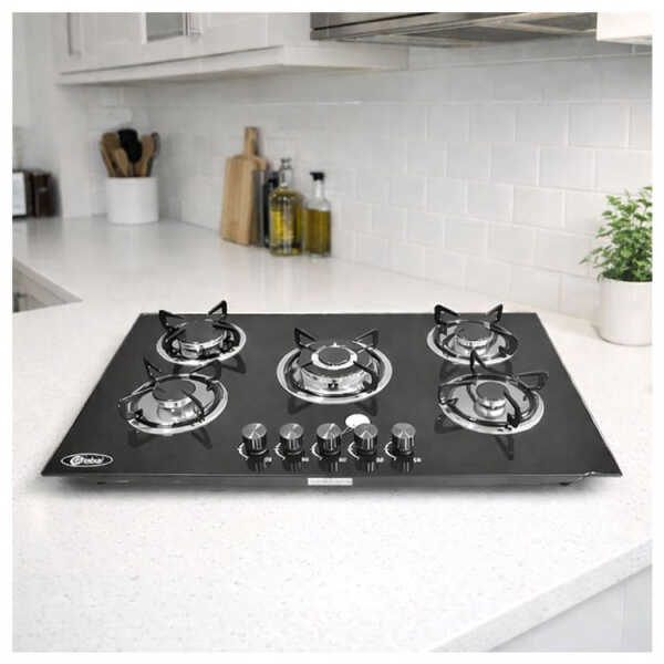 GLOBAL 5 BURNERS 36" BUILT-IN GLASS COOKTOP | L0905004 - Image 