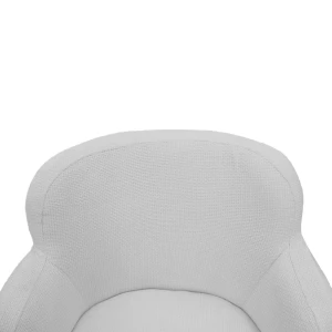 SAMANA MODERN & STYLISH WHITE ARMCHAIR | 91664T-BL-L - Image 