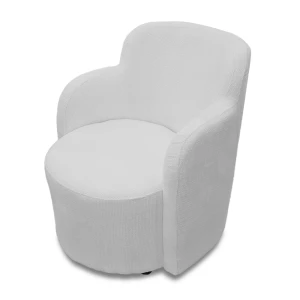 SAMANA MODERN & STYLISH WHITE ARMCHAIR | 91664T-BL-L - Image 