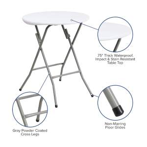 PRIMO ROUND FOLDABLE BANQUET TABLE | C12YD80
