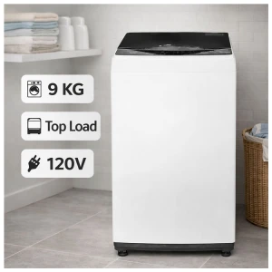 SHARP 9KG AUTOMATIC TOP LOAD WASHER WITH IMPELLER WHITE | MN-9KGA - Image 