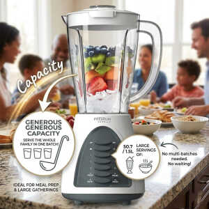 PREMIUM 1.5L 10-SPEED + PULSE BLENDER WHITE 120V-400W | PB360 - Image 