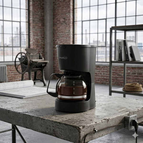 PREMIUM 4 CUPS COFFEE MAKER BLACK 120V-600W | PCM5422B - Image 