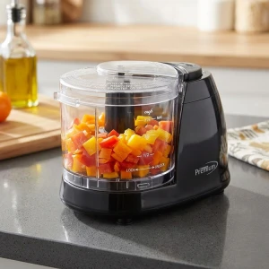 PREMIUM 1.5 CUPS MINI FOOD CHOPPER 120V-100W BLACK | PMC156B - Image 