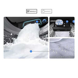 SAMSUNG 15 KG FULL WHITE TOP LOAD WASHER WITH IMPELLER  | WA15CG5441BWAP - Image 