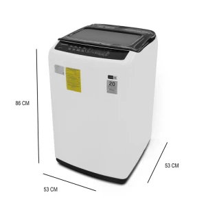 SAMSUNG 9KG TOPLOAD WASHER W/IMPELLER WHITE | WA90CG240BW - Image 