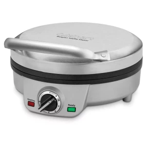 CUISINART MINI BELGIAN WAFFLE MAKER, 800W , SILVER | WAF-200P1 - Image 