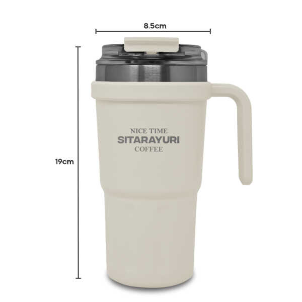 SITARAYURI 600ML PORTABLE TRAVEL MUG | ZF-037 - Image 