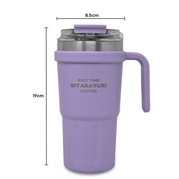 SITARAYURI 600ML PORTABLE TRAVEL MUG | ZF-037 - Image 