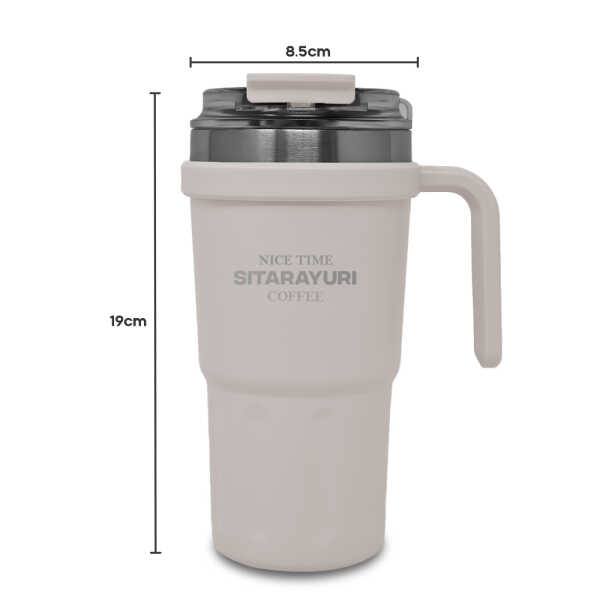 SITARAYURI 600ML PORTABLE TRAVEL MUG | ZF-037 - Image 