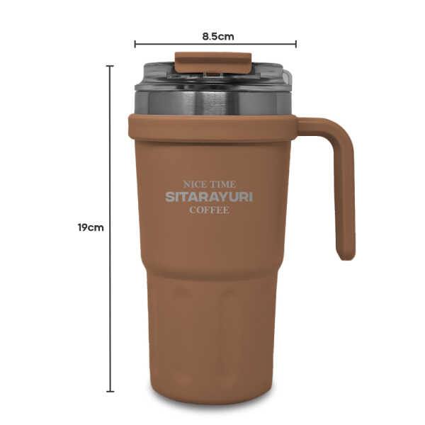 SITARAYURI 600ML PORTABLE TRAVEL MUG | ZF-037 - Image 