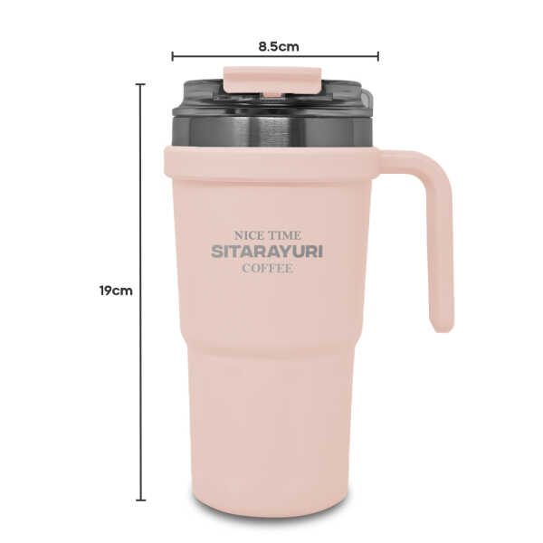 SITARAYURI 600ML PORTABLE TRAVEL MUG | ZF-037 - Image 