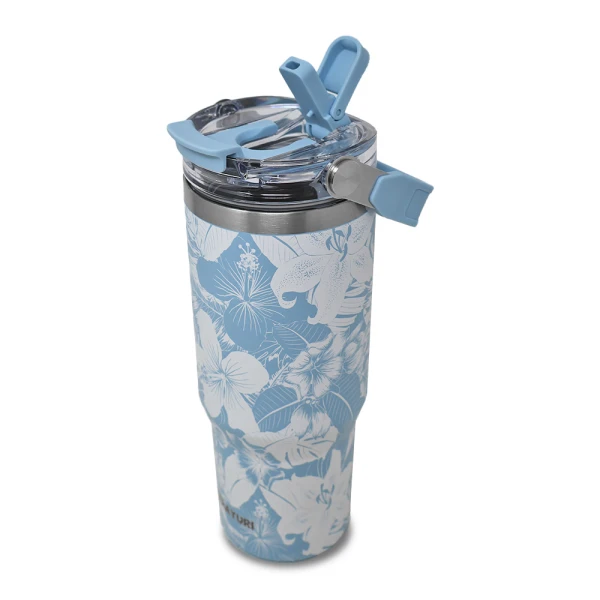 SITARAYURI 900ML THERMAL CUP WITH 3D FLORAL PATTERN | ZF-045 - Image 