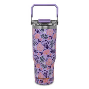 SITARAYURI 900ML THERMAL CUP WITH 3D FLORAL PATTERN | ZF-045