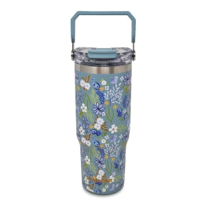 SITARAYURI 900ML THERMAL CUP WITH 3D FLORAL PATTERN | ZF-045 - Image 