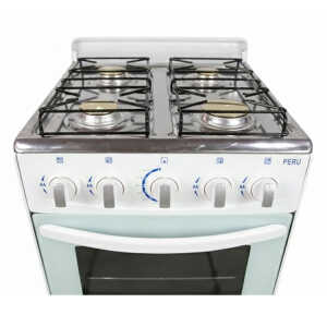 SUPERCOOK PERU 20" 4 BURNERS GAS RANGE WHITE  | 10807 - Image 