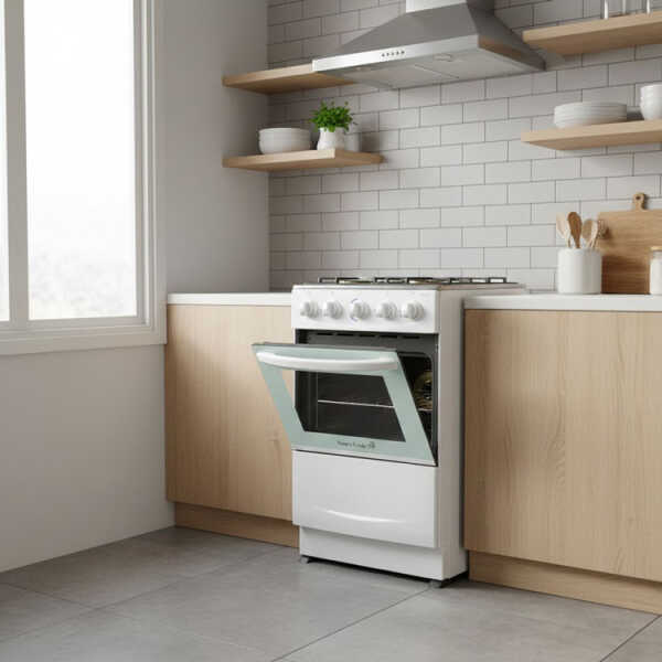 SUPERCOOK PERU 20" 4 BURNERS GAS RANGE WHITE  | 10807 - Image 