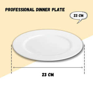 CERAMIC 9" ROUND FLAT PLATE  | 21004078 - Image 