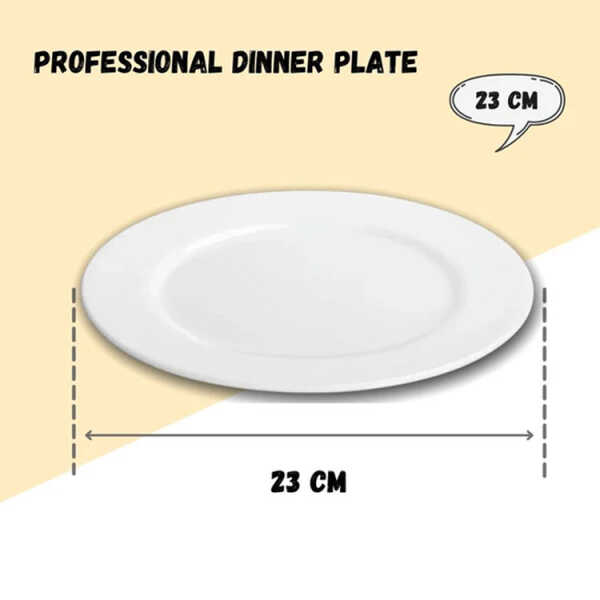 CERAMIC 9" ROUND FLAT PLATE  | 21004078 - Image 