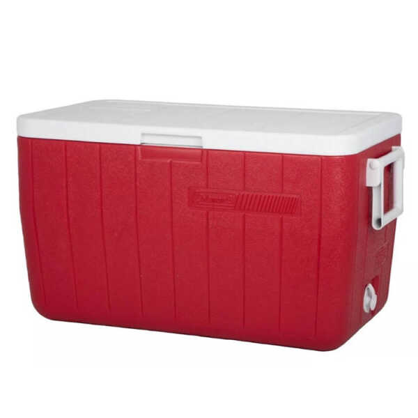 COLEMAN 48QT 63 CAN INSULATED PORTABLE COOLER RED | 2209886 - Image 