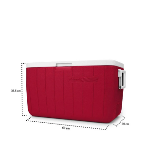 COLEMAN 48QT 63 CAN INSULATED PORTABLE COOLER RED | 2209886 - Image 