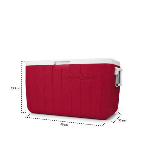 COLEMAN 48QT 63 CAN INSULATED PORTABLE COOLER RED | 2209886 - Image 