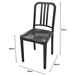ART MUNICH CHAIR W/OUT ARMREST, BLACK | 02657 - Image 