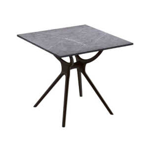 LINEA ART 80X80 CM GREY TABLE | 297