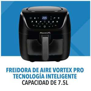 POWERXL VORTEX PRO 7.5L AIR FRYER BLACK | AF-E8001-LA - Image 