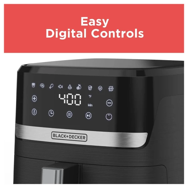 BLACK & DECKER PURIFRY 6 QUART AIR FRYER | AFBD62-1BD - Image 