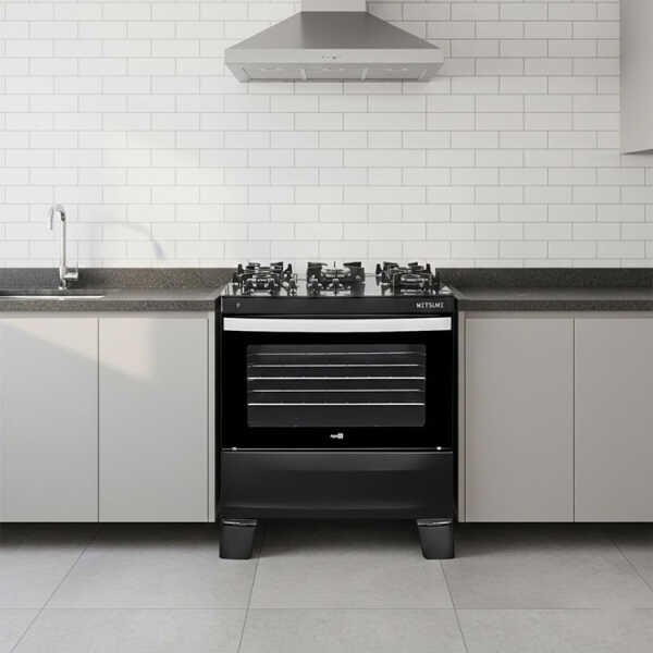 MITSUMI 30″ AGILE UP 5 BURNERS GAS RANGE BLACK | ATL300001825 - Image 