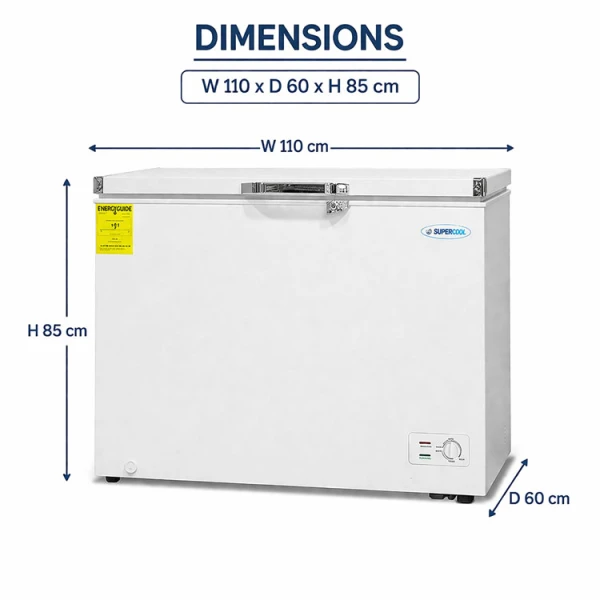 SUPERCOOL 11.5 CU.FT WHITE FREEZER | BD330CC - Image 