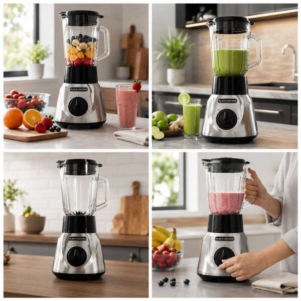 BLACK & DECKER 2-SPEED BLENDER S/S LATAM | BL1686-OSD - Image 