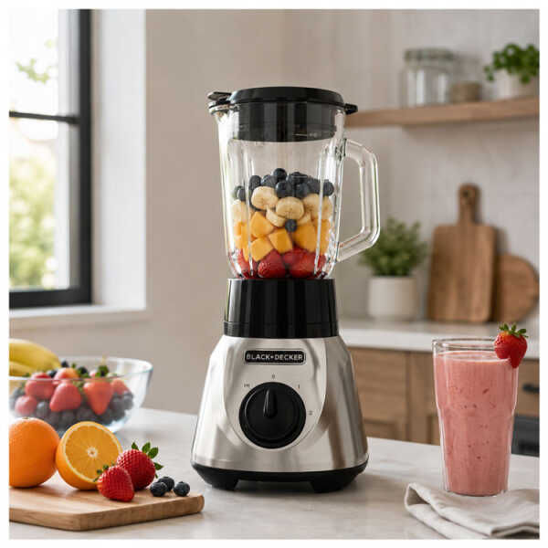 BLACK & DECKER 2-SPEED BLENDER S/S LATAM | BL1686-OSD - Image 