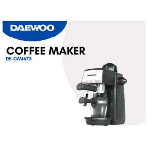 DAEWOO ESPRESSO & 4 CUP CAPPUCCINO COFFEE MAKER | DE-CM1673