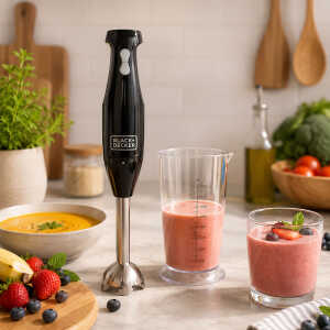 BLACK & DECKER 2 SPEED 200W IMMERSION BLENDER | HB2400B - Image 