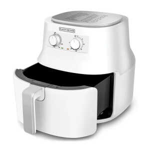 BLACK & DECKER WHITE 4.5LT ANALOG AIR FRYER | HF4004W - Image 