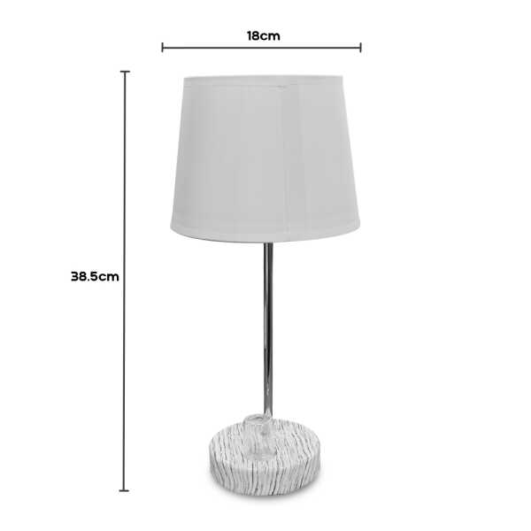 CERAMIC WHITE  TABLE LAMP | JL117 - Image 