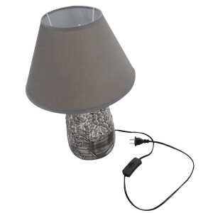 GREY CERAMIC TABLE LAMP | JL23-257