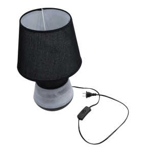 BLACK GREY CERAMIC TABLE LAMP | JL23-752