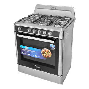MIDEA 30" 5-BURNER STAINLESS STEEL GASRANGE | MGS30F1BBAWSS-CA - Image 