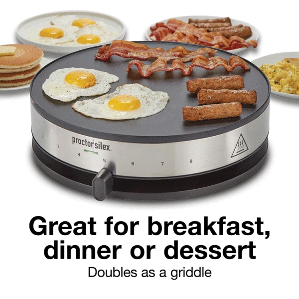 PROCTOR SILEX 13" NON-STICK CREPE MAKER | PS-38400 - Image 