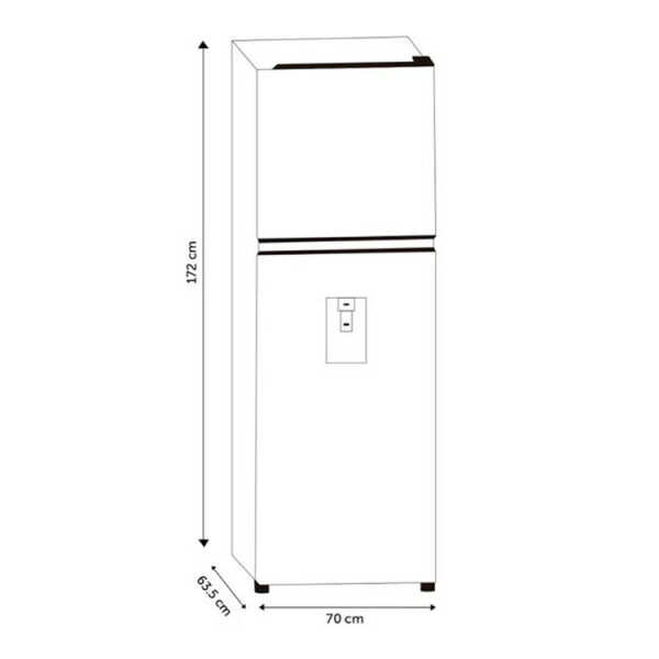 HISENSE 14 CU.FT REFRIGERATOR INVERTER WATER DISPENSER | RT14N6CDX - Image 