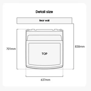 SAMSUNG 19KG TOP LOAD WASHER W/ ECO BUBBLE WITH DIGITAL INVERTER AND IMPELLER | WA19CG6442BDCU - Image 