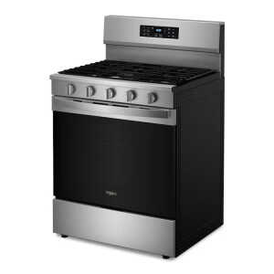 WHIRLPOOL 30" 5-BURNERS W/ AIR FRY CONVECTION OVEN, GASRANGE, FINGERPRINT SS | WFGS5030RZ