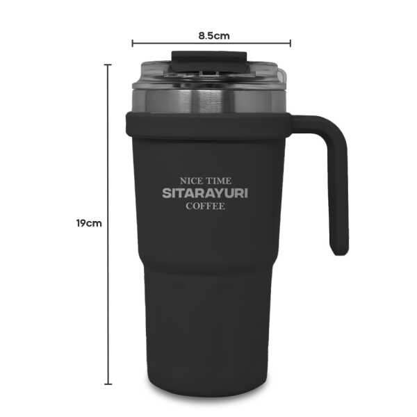 SITARAYURI 600ML PORTABLE TRAVEL MUG | ZF-037 - Image 