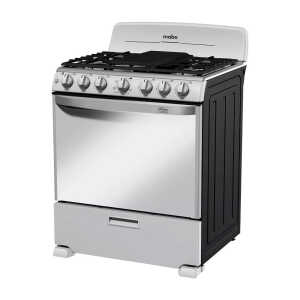 MABE 30" 6-BURNERS SILVER GAS RANGE | EM7659BFIS2